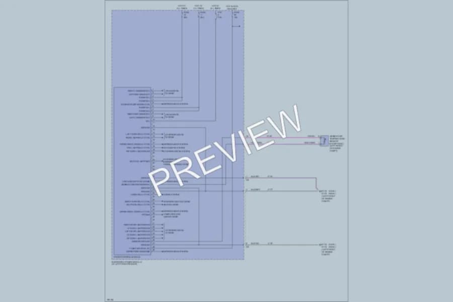 2005 Dodge R1500 Body Control Modules wiring diagram preview with protected circuit layout