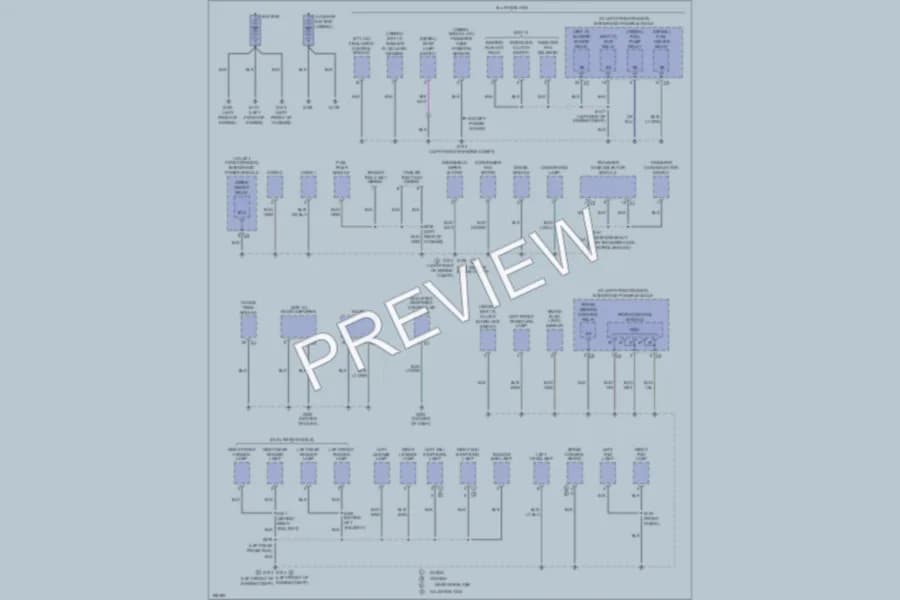 2005 Dodge R1500 Ground Distribution wiring diagram preview with protected circuit layout