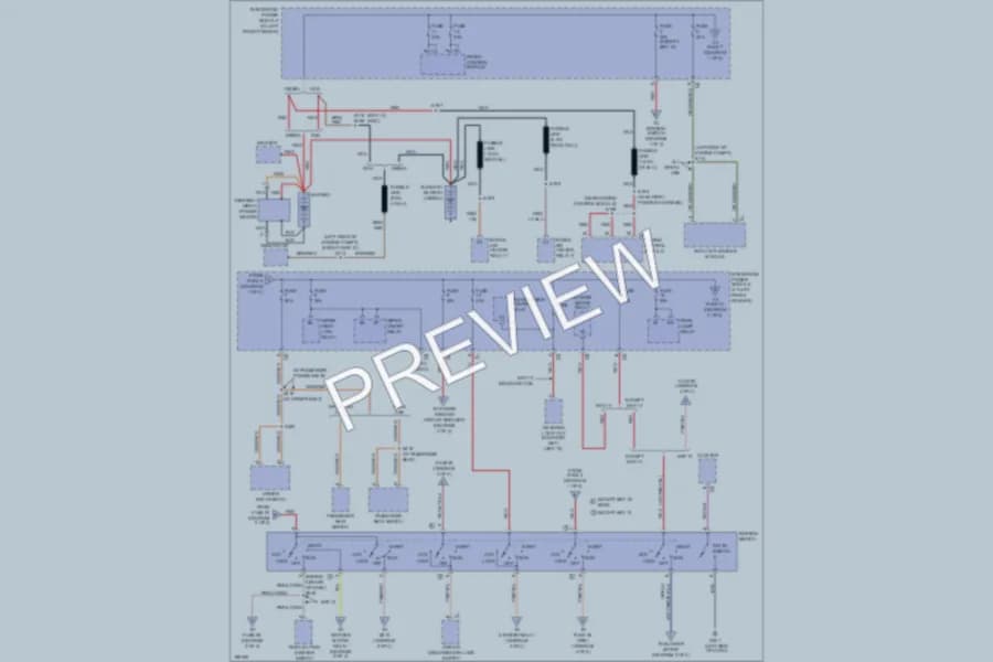 2005 Dodge R3500 Power Distribution wiring diagram preview with protected circuit layout