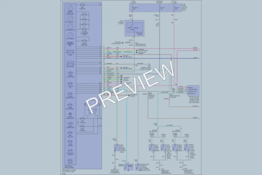 2005 Dodge SX20 Instrument Cluster wiring diagram preview