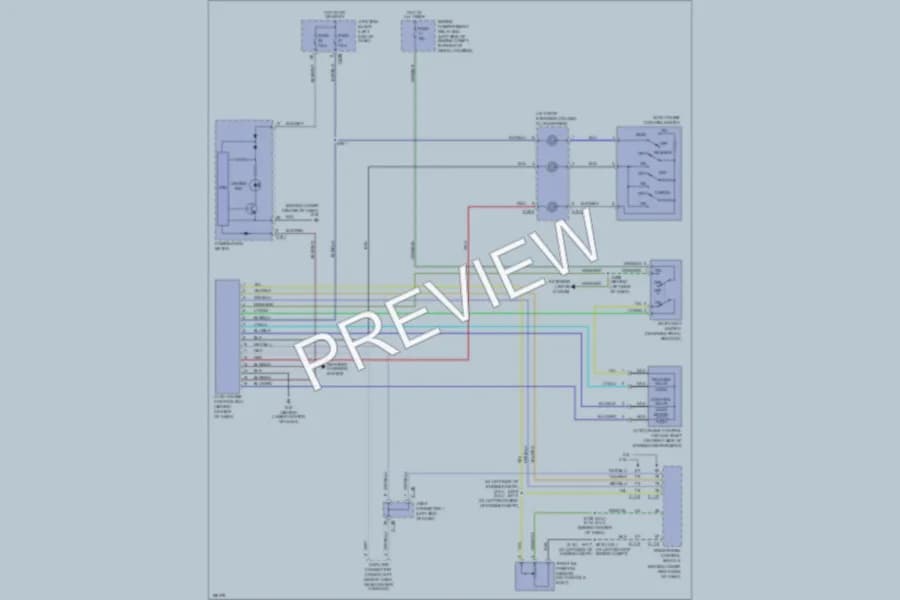 2005 Dodge 2D Coupe Cruise Control wiring diagram preview with protected circuit layout