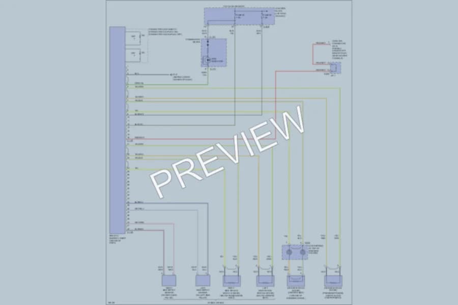 2005 Dodge 2D Coupe Supplemental Restraints wiring diagram preview with protected circuit layout