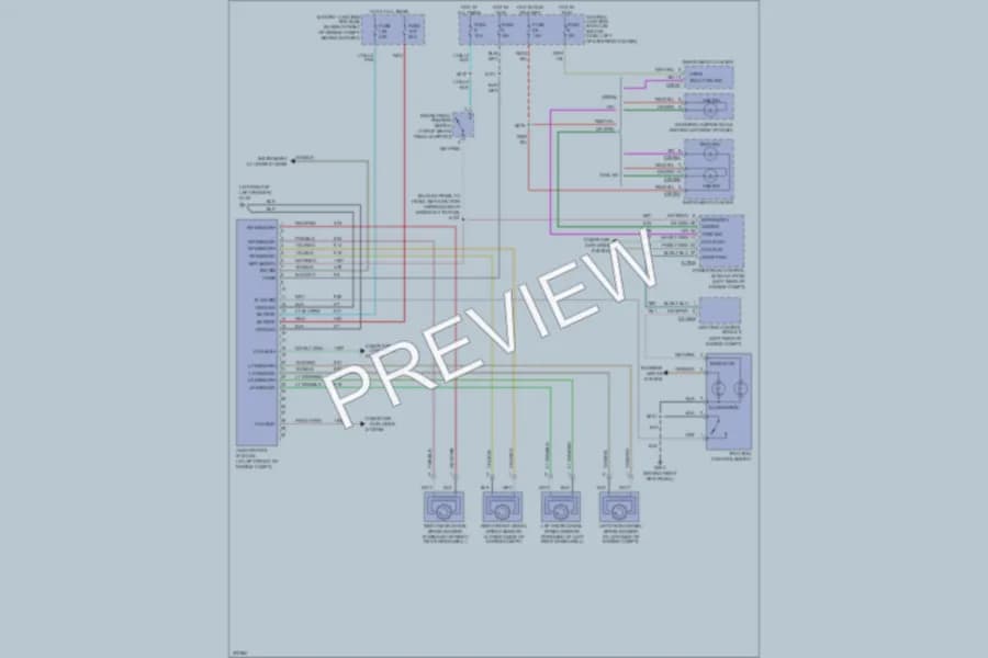 2005 Ford CrownVictoria Anti Lock Brakes wiring diagram preview