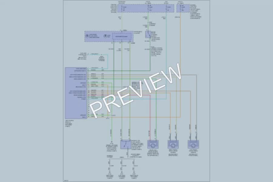 2005 Ford E350 Super Duty Anti Lock Brakes wiring diagram preview with protected circuit layout