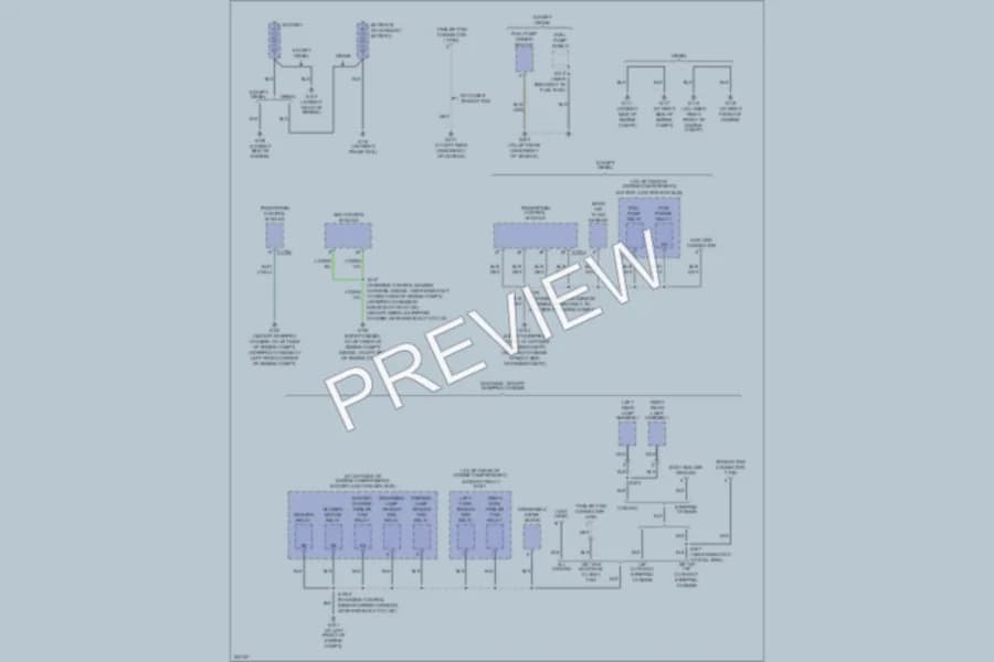 2005 Ford E350 Super Duty Ground Distribution wiring diagram preview with protected circuit layout