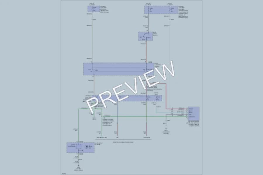 2005 Ford E350 Super Duty Headlights wiring diagram preview with protected circuit layout