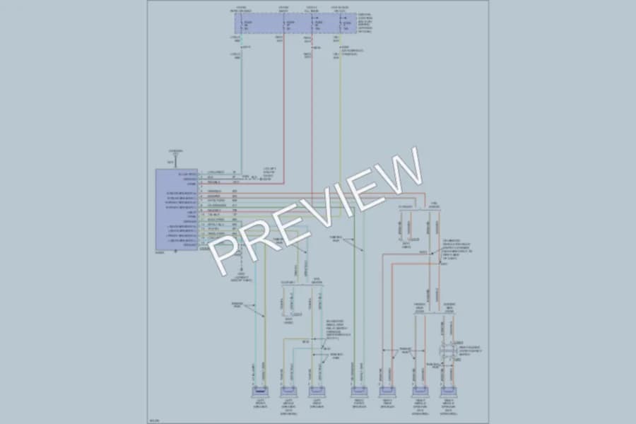 2005 Ford E450Econoline Radio wiring diagram preview