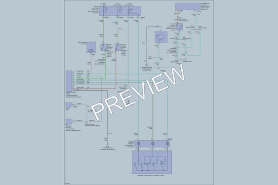 2005 Ford Escape Cruise Control wiring diagram preview