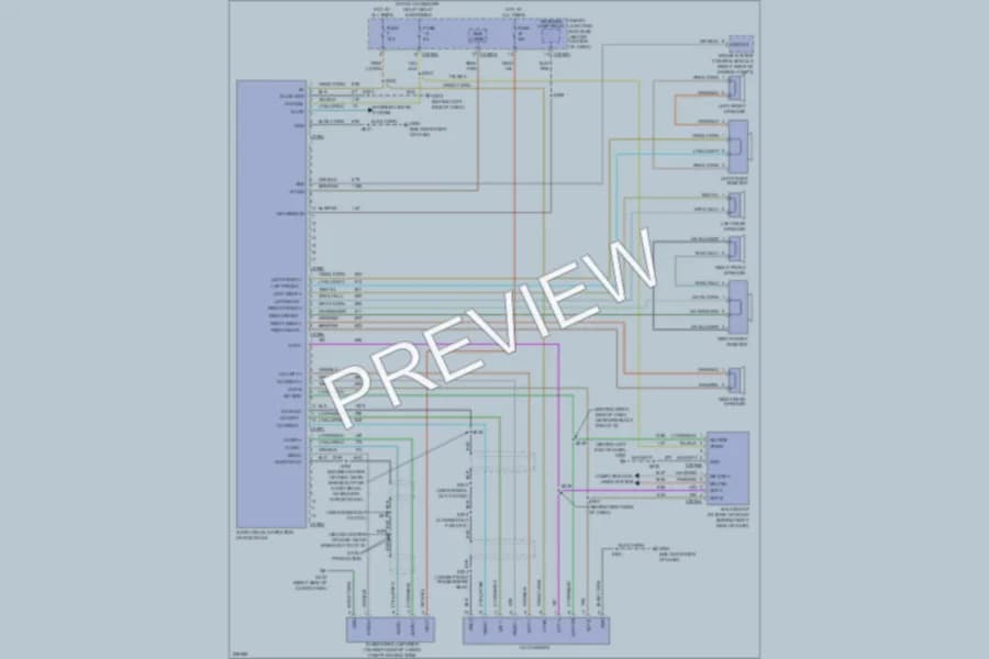 2005 Ford Escape Navigation wiring diagram preview
