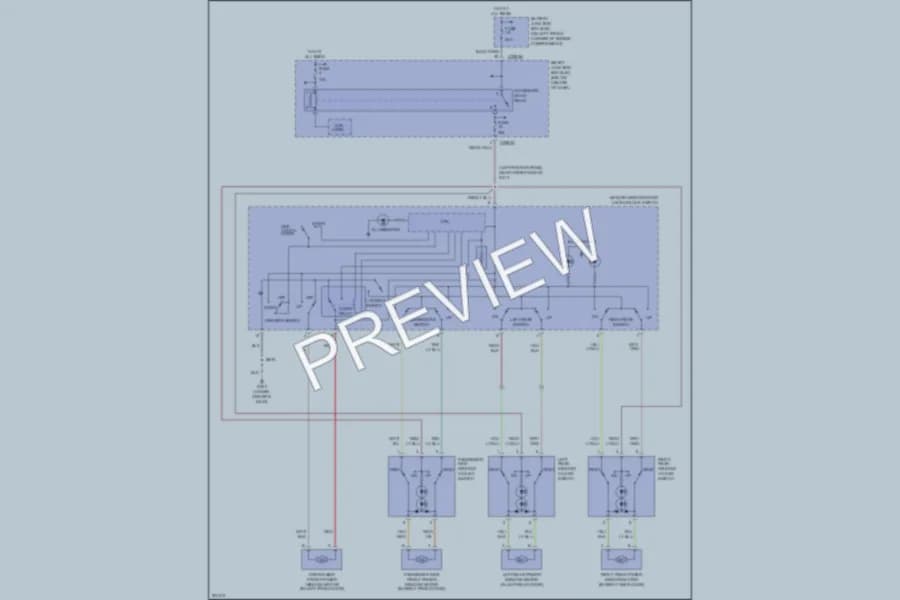 2005 Ford Escape Power Windows wiring diagram preview
