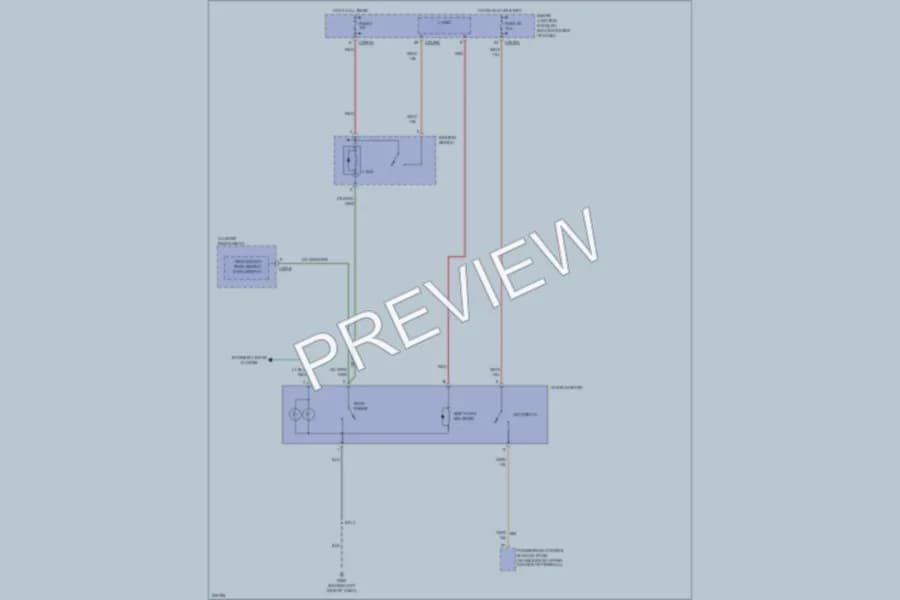 2005 Ford Escape Shift Interlock wiring diagram preview
