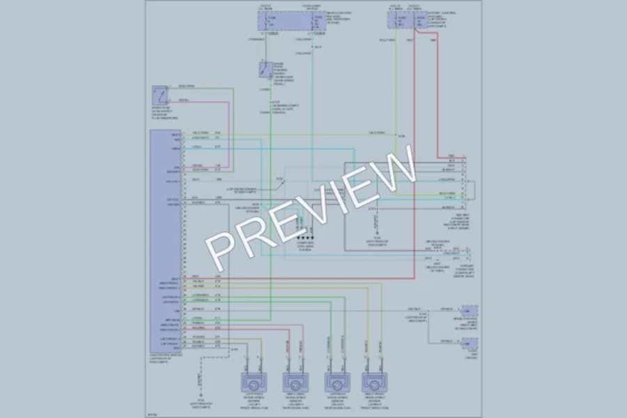 2005 Ford EscapeHybrid Anti Lock Brakes wiring diagram preview