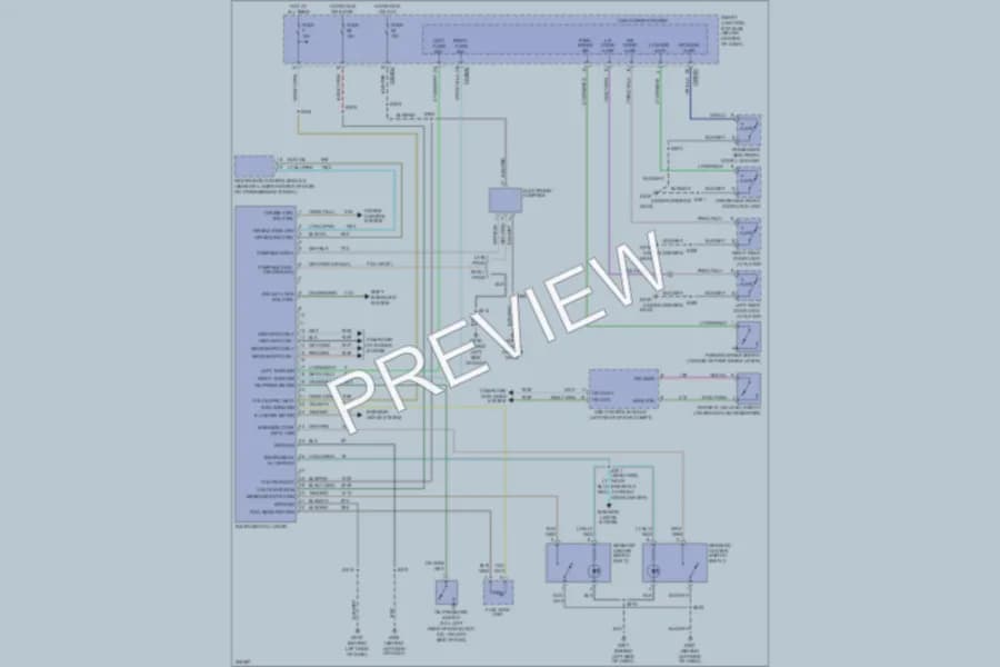 2005 Ford EscapeHybrid Instrument Cluster wiring diagram preview