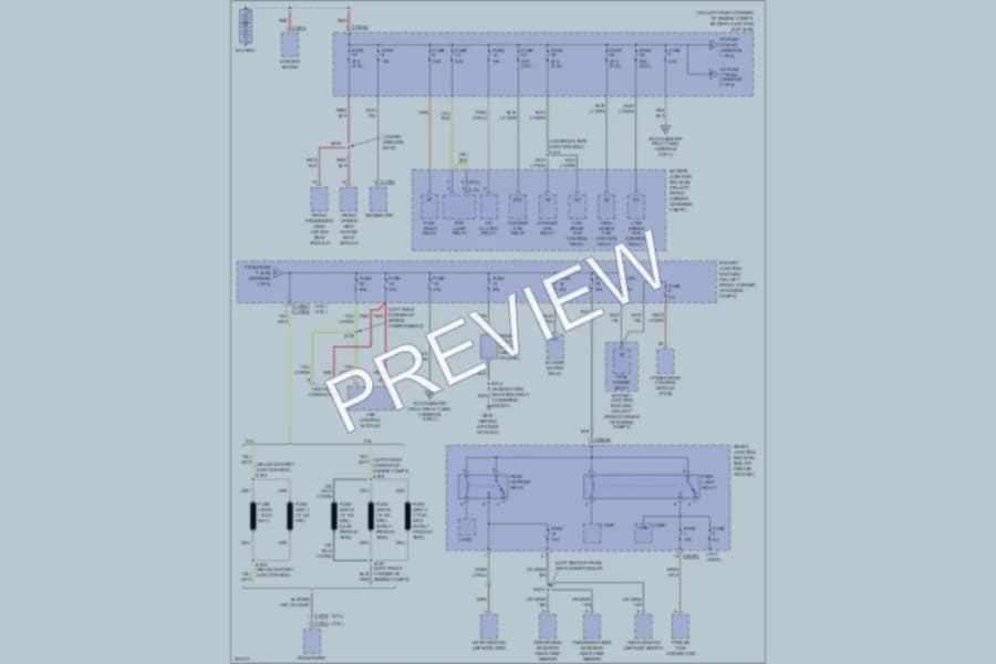 2005 Ford EscapeHybrid Power Distribution wiring diagram preview