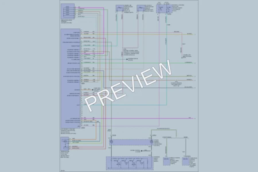2005 Ford Excursion Air Conditioning wiring diagram preview