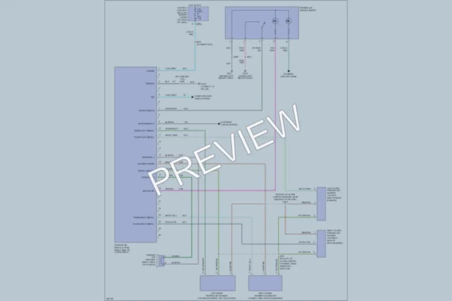 2005 Ford Excursion Navigation wiring diagram preview