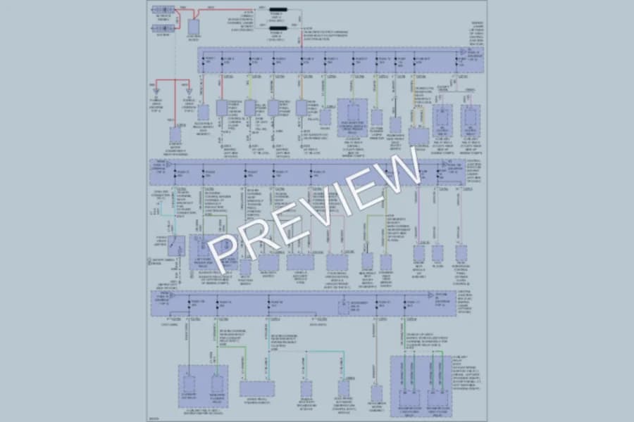 2005 Ford Excursion Power Distribution wiring diagram preview