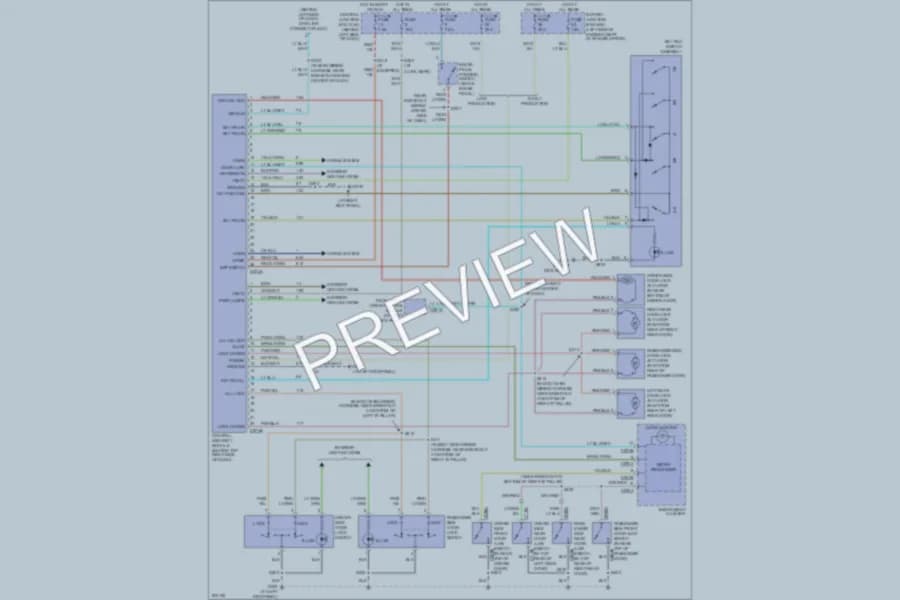 2005 Ford ExplorerSportTrac Power Door Locks wiring diagram preview