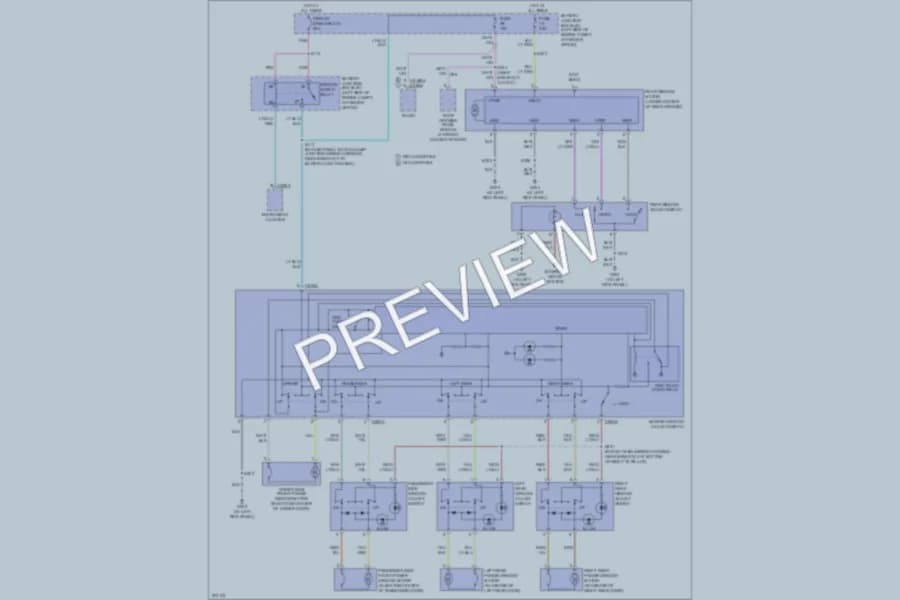 2005 Ford ExplorerSportTrac Power Windows wiring diagram preview