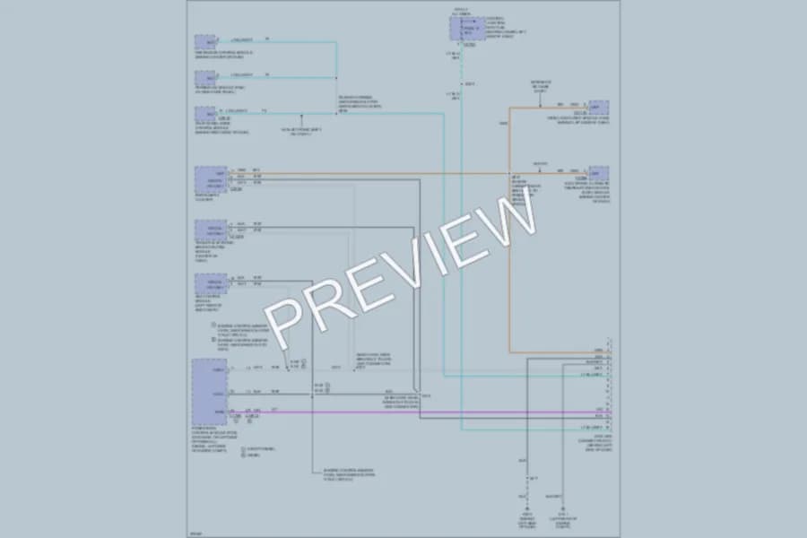 2005 Ford F350 Super Duty Computer Data Lines wiring diagram preview with protected circuit layout