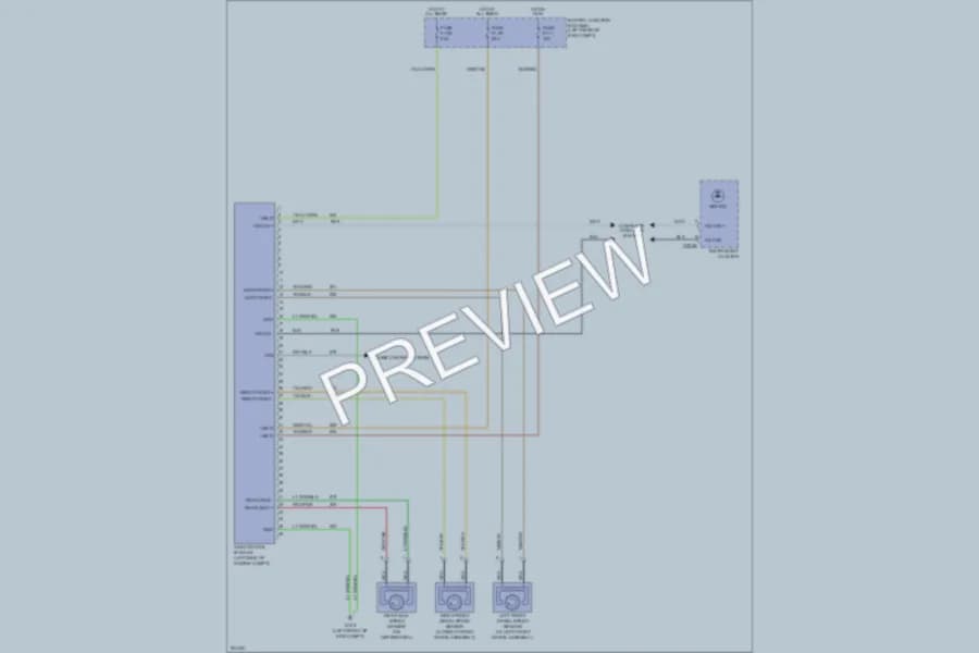2005 Ford F450ChsCab Anti Lock Brakes wiring diagram preview