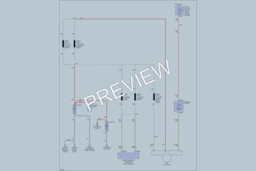 2005 Ford F450ChsCab Starting Charging wiring diagram preview