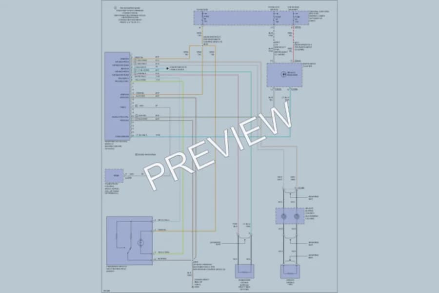 2005 Ford F550ChsCab Supplemental Restraints wiring diagram preview