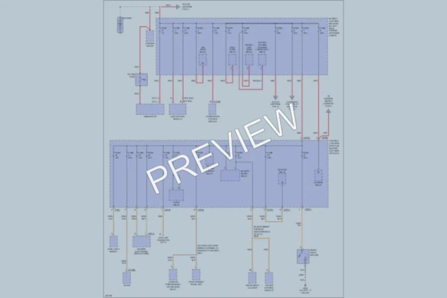 2005 Ford Focus Power Distribution wiring diagram preview