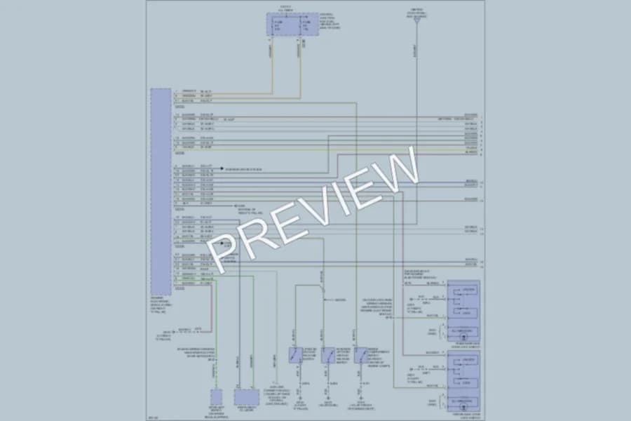2005 Ford Focus Power Door Locks wiring diagram preview