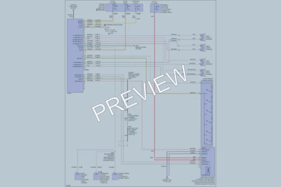 2005 Ford Focus Radio wiring diagram preview