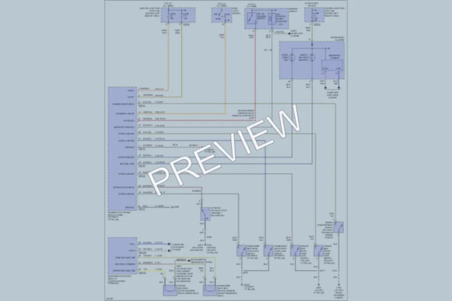 2005 Ford Focus Warning Systems wiring diagram preview