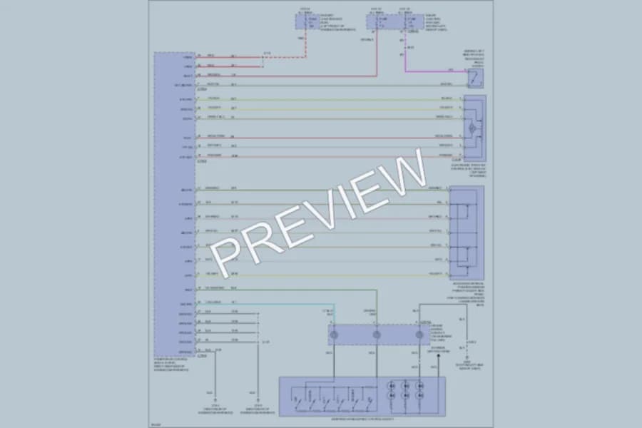 2005 Ford Freestyle Cruise Control wiring diagram preview