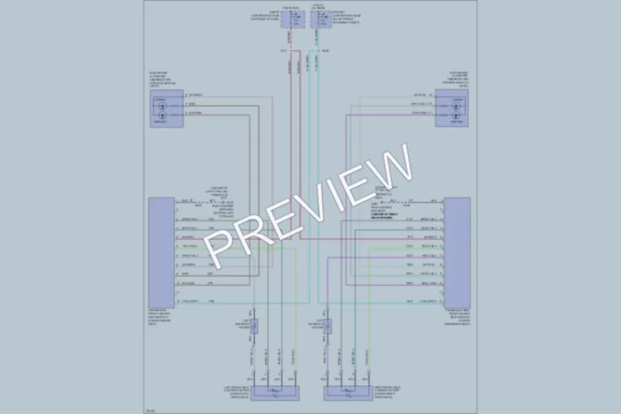 2005 Ford Freestyle Power Seats wiring diagram preview