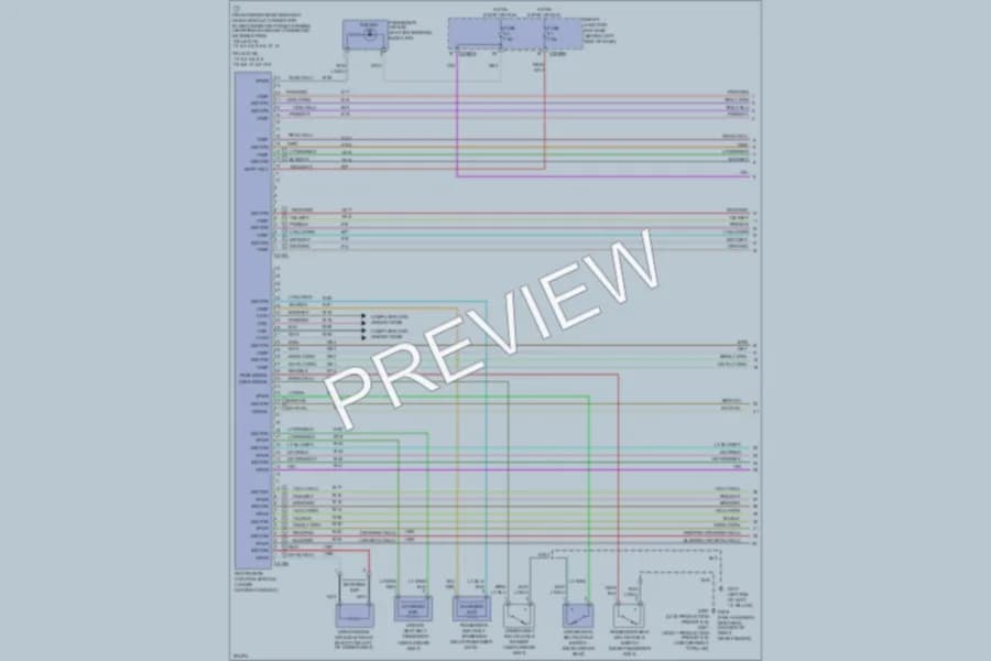 2005 Ford Freestyle Supplemental Restraints wiring diagram preview
