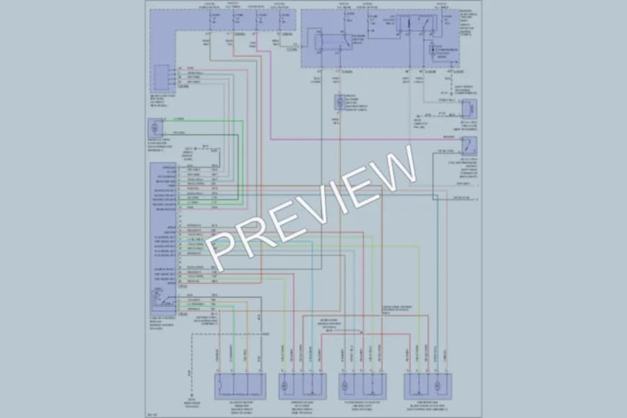 2005 Ford Mustang Air Conditioning wiring diagram preview