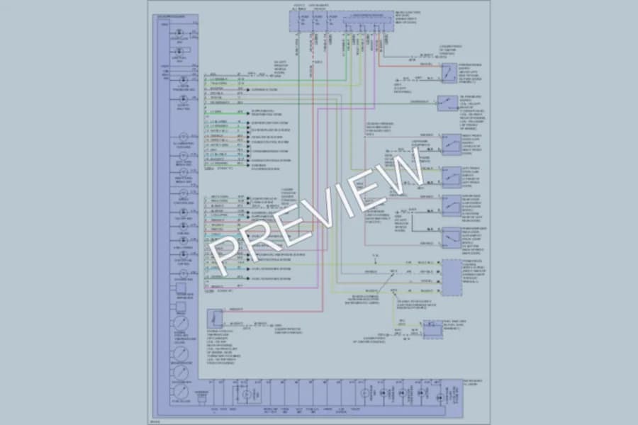 2005 Ford Ranger Instrument Cluster wiring diagram preview