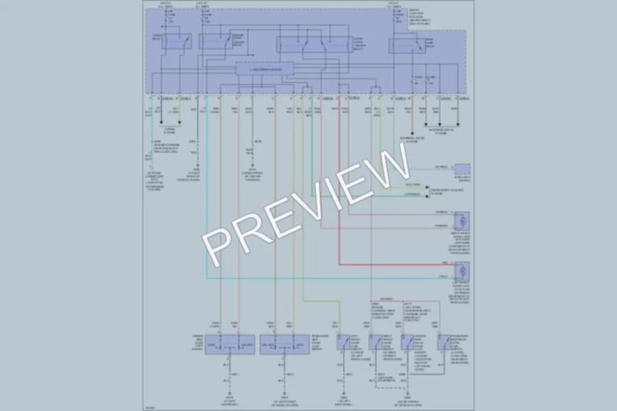 2005 Ford Ranger Power Door Locks wiring diagram preview