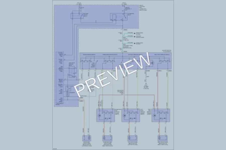 2005 Ford Taurus Power Windows wiring diagram preview