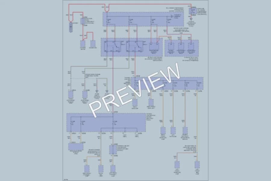 2005 Ford Thunderbird Power Distribution wiring diagram preview