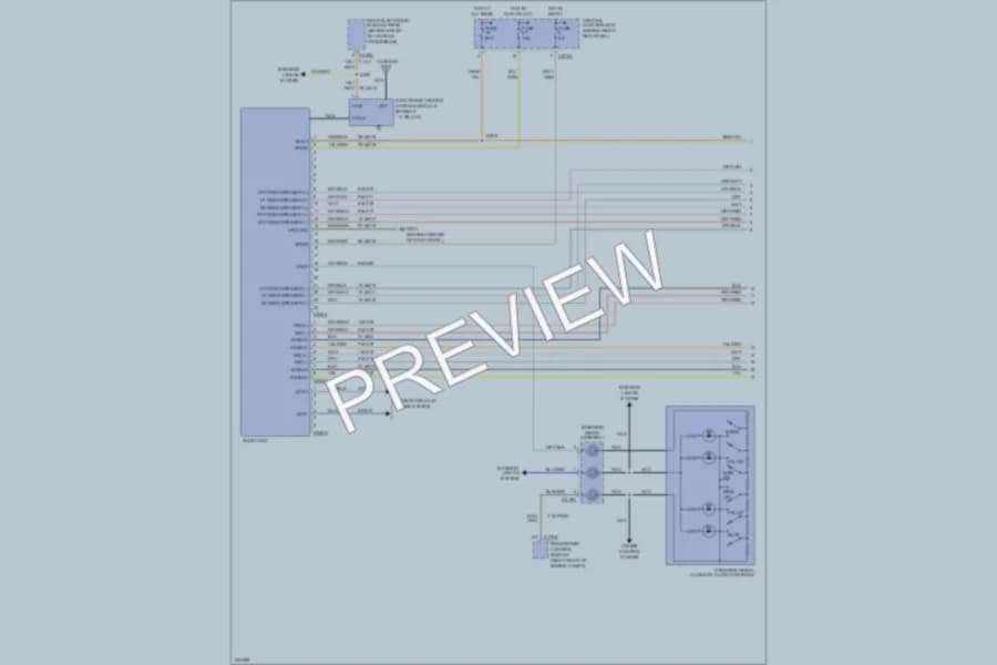 2005 Ford Thunderbird Radio wiring diagram preview