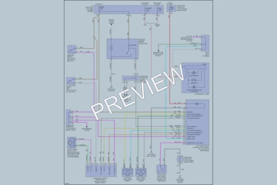 2005 GMC 1500 Anti Lock Brakes wiring diagram preview with protected circuit layout