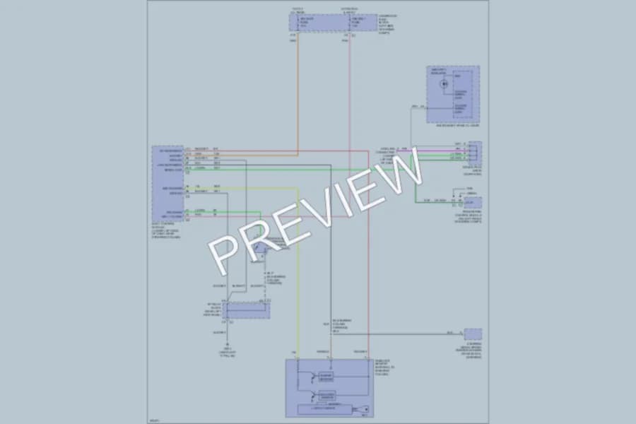 2005 GMC 2500 Hd Anti Theft wiring diagram preview with protected circuit layout