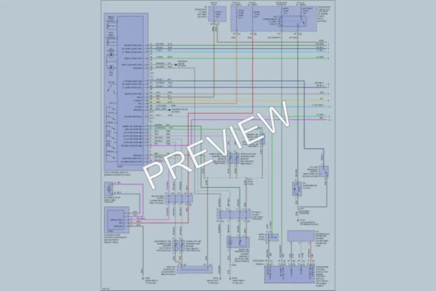 2005 GMC C1500YukonXL Air Conditioning wiring diagram preview