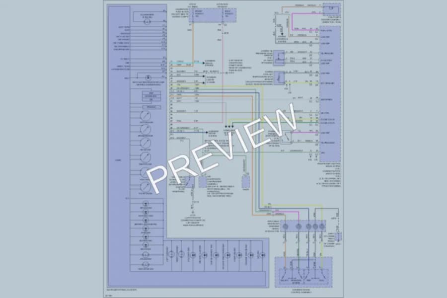 2005 GMC Envoy Instrument Cluster wiring diagram preview