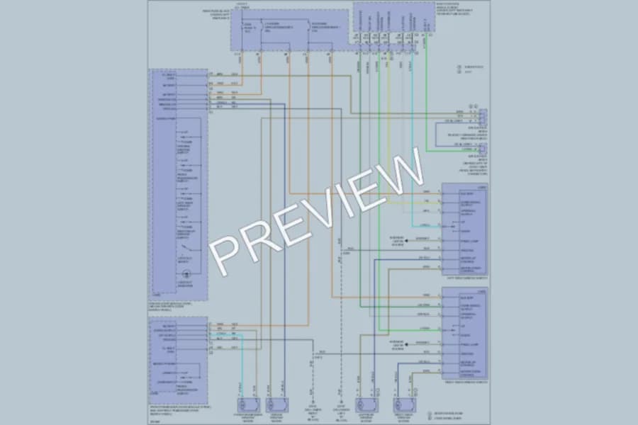 2005 GMC EnvoyXL Power Windows wiring diagram preview
