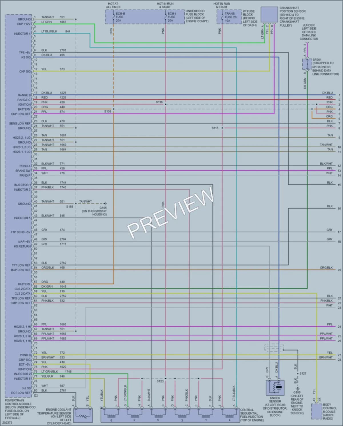 2005 GMC Safari Engine Performance wiring diagram preview