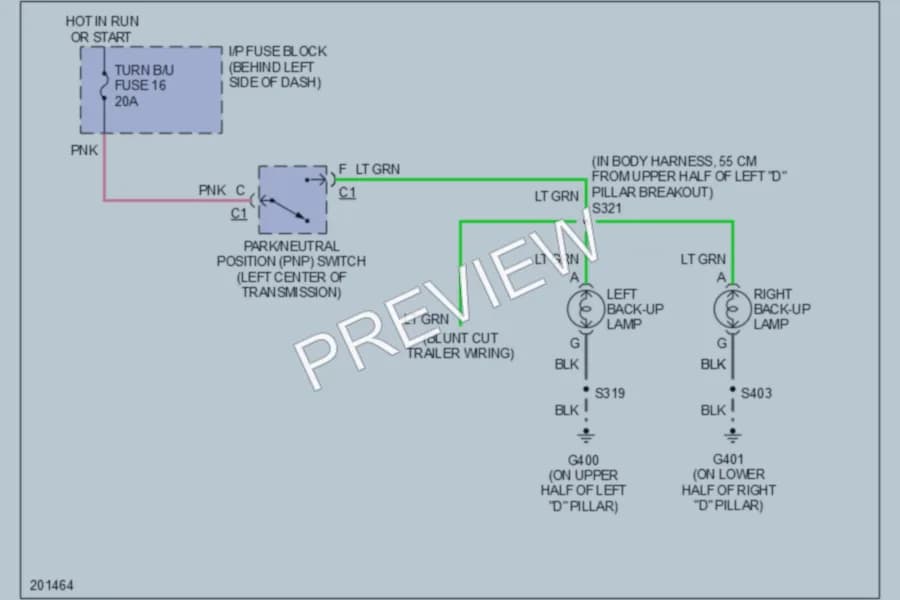 2005 GMC Safari Exterior Lights wiring diagram preview