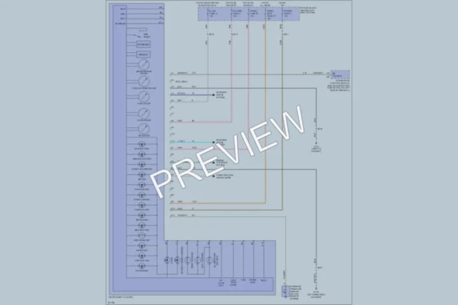 2005 GMC Safari Instrument Cluster wiring diagram preview