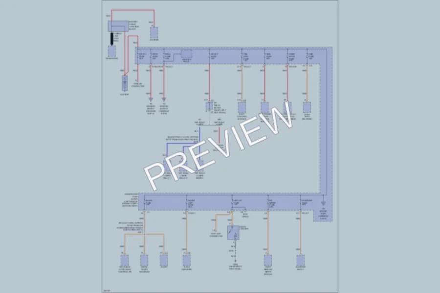 2005 HUMMER H2SUT Power Distribution wiring diagram preview