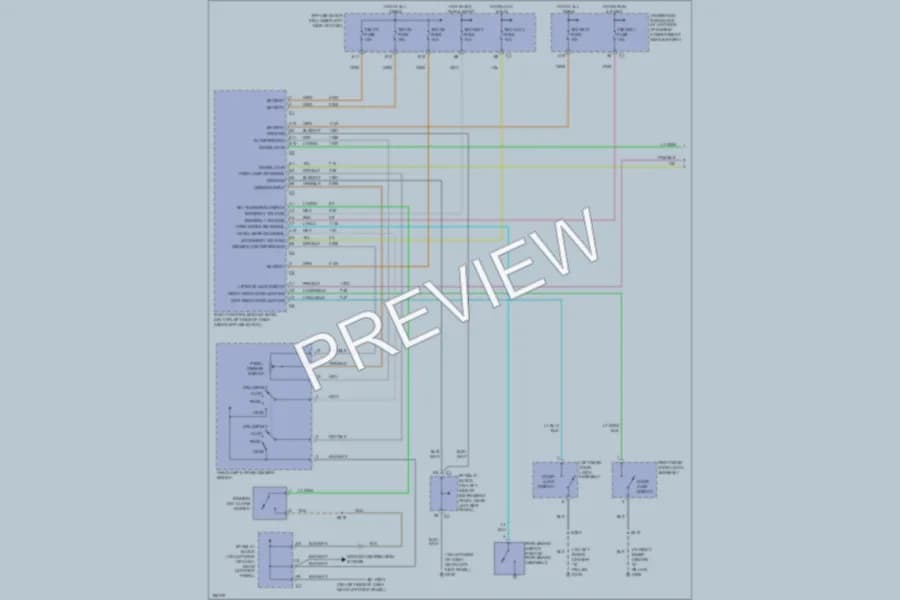 2005 HUMMER H2SUT Warning Systems wiring diagram preview